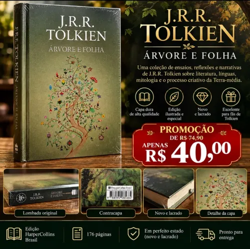 Livro J.R. R. Tolkien Árvores e Folhas