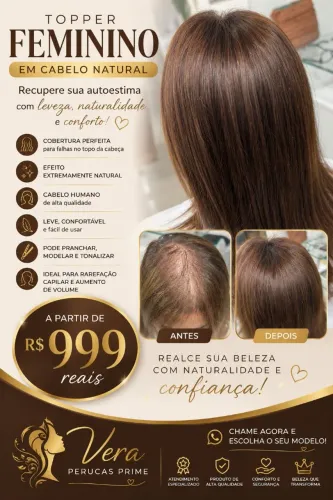 Confecção de cabelos Topper feminino 