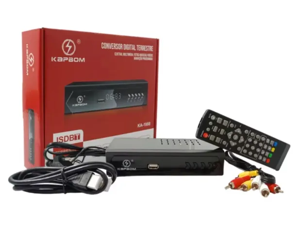 Conversor digital TV ISDBT Set Top Box full HD Voltagem 110/220