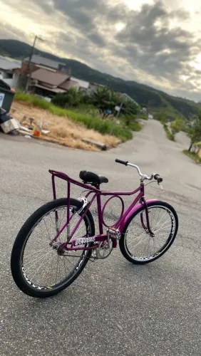 VENDO BIKE BARRA CIRCULAR ROXA