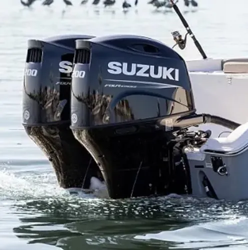 PARELHA SUZUKI 200HP EFI ATX-AZX RABETA" 25 " COMANDO  TOP DUPLO -MOTOR POPA NOVO