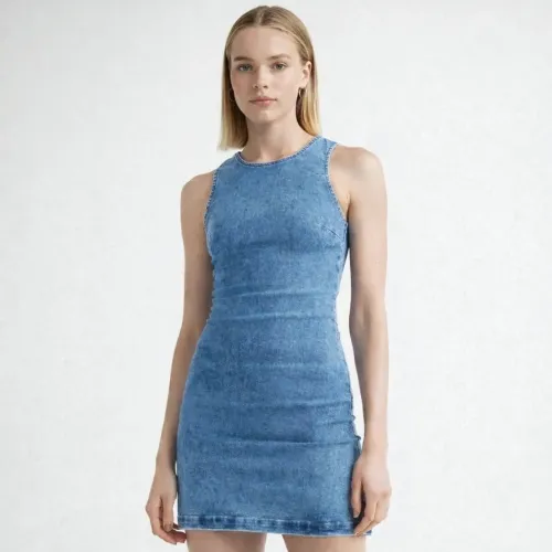 Vestido Jeans Novo PP Renner