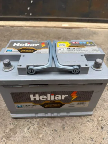 Bateria Heliar AGM 70Ah HAGM70PD Start-Stop - 12V Bateria Heliar