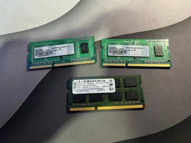 Memória ram ddr3 12gb notebook