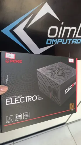 Fonte Gamer Pcyes Electro V2 650w 80 Plus Bronze Pcyes -Instalamos - Loja COimbra