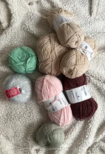 Linha de corte para amigurumi, lote, desapego 