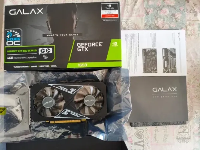 Placa de Video GTX 1650 4GB Galax Ddr6
