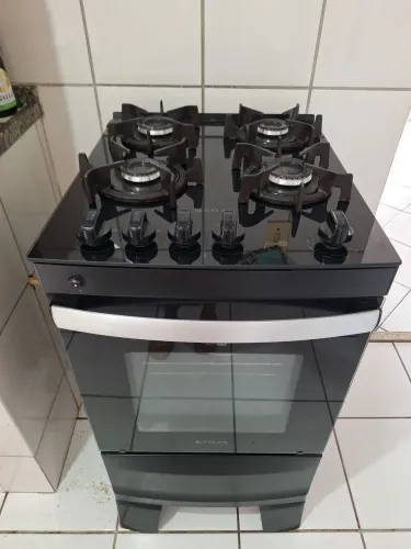 Fogão Atlas Agile Up 4 bocas mesa de vidro R$600