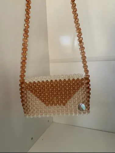 Beaded Bag De Miçangas Cristal Artesanal Festa Alça Tiracolo (Usado)