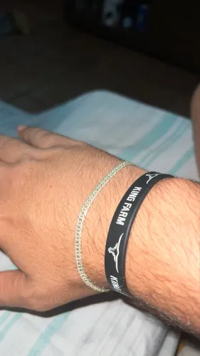 Pulseira Elo Duplo Prata 925 (acompanha limpa prata)