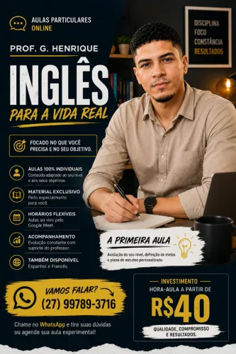 Aula de Inglês Online I Resultados garantidos