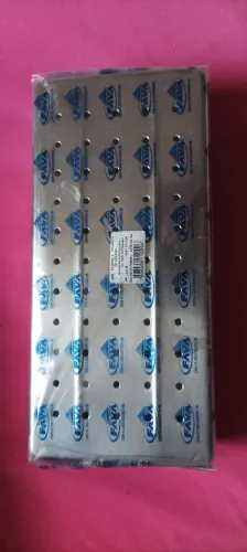 Estojo Perfurado de aço inox fava
