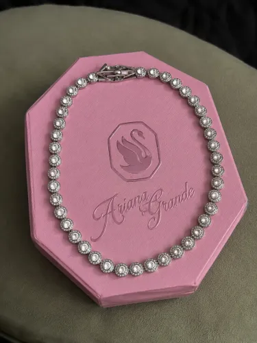 Colar Swarovski Tennis Luxo Ariana Grande Cravejado Original