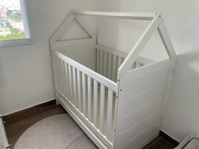 Berço Montessoriano - Branco - 3 alturas