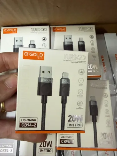 10 Cabos Usb Turbo Tipo C ou Lightning Atacado