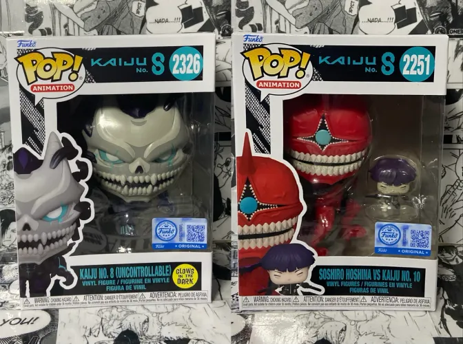 Funko Pop! Kaiju no. 8 (Uncontrollable) + Soshiro Hoshina vs. Kaiju no. 10