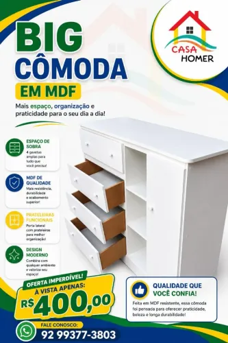 Big Cômoda em MDF
