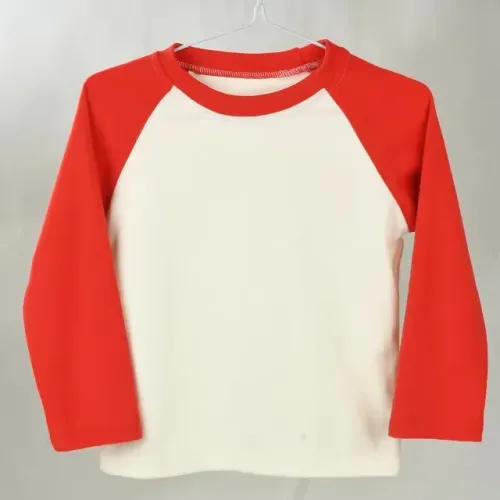 Blusa Manga vermelha Reglan Infantil