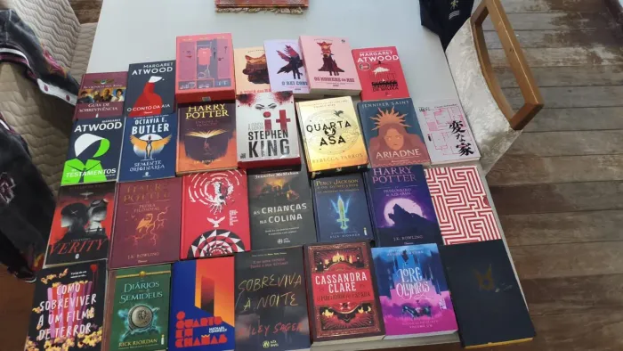 Livros diversos (manda msg para saber o peco)Percy Jackson Hary Potter Fantasia terror etc