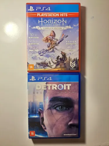 Lote Jogos PS4 (Horizon zero Dawn + Detroid Become Human)