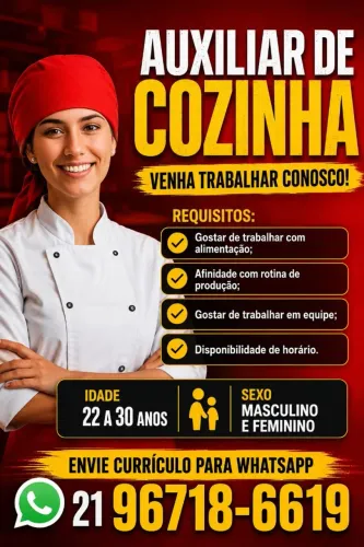 auxiliar de cozinha
