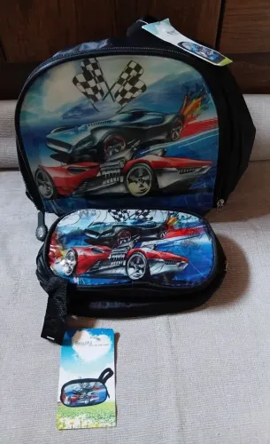 Lancheira, estojo e sacola para viagem tamanho M importada
