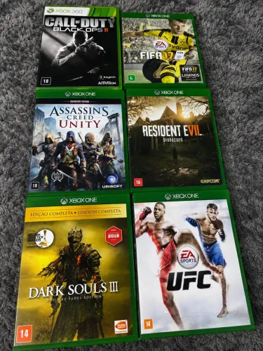 Lote de Jogos Originais Xbox One e Xbox 360