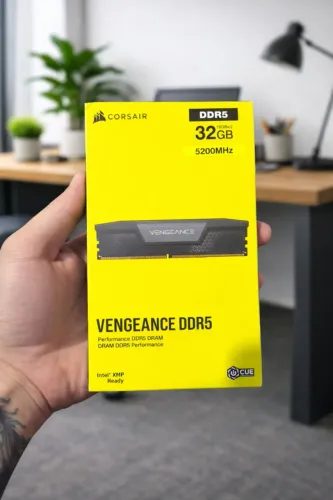 Memoria Ram Corsair Vengeance ddr5 32gb (2x16gb) 5200mhz Nova Lacrada nf e garantia