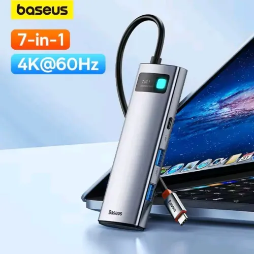 Hub Adaptador Baseus 7 em 1 Tipo C