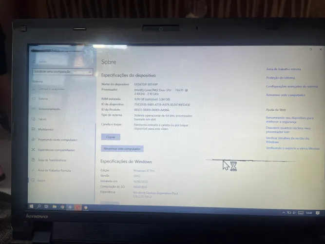 Notebook Lenovo