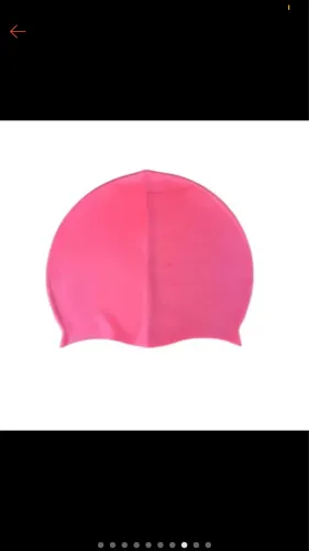 Touca de natação vermelha