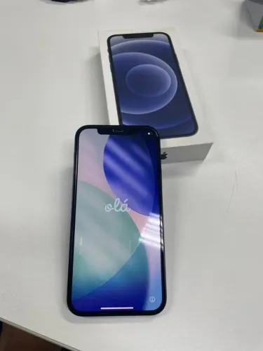 IPHONE 12 64GB Preto / Saúde bateria em 76%. Com caixa original