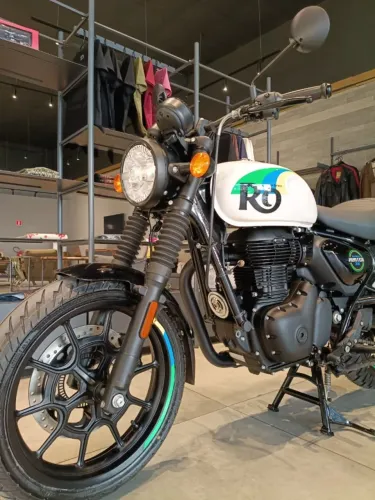 LEONI - ROYAL ENFIELD HUNTER 350 DAPPER WHITE