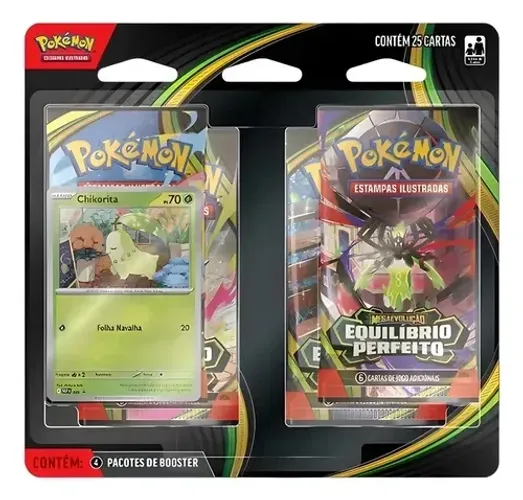 Blister quádruplo Pokémon equilíbrio perfeito 