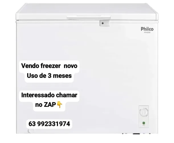 Freezer Philco 3 meses de uso. 