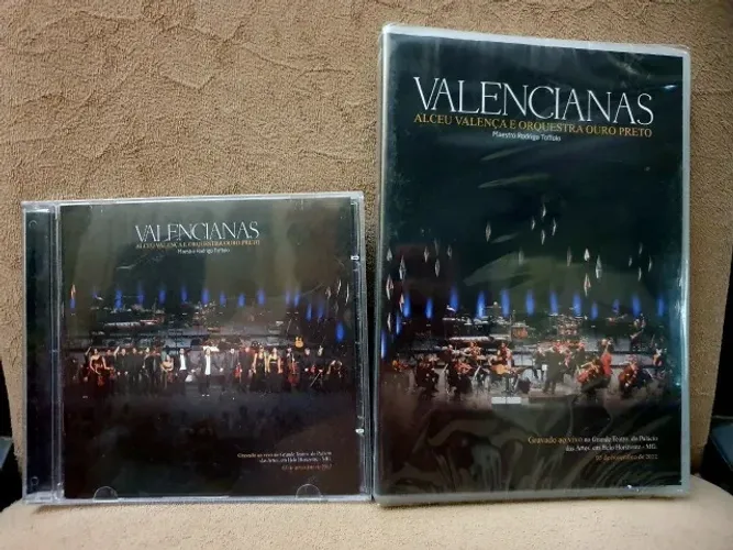 Lote DVD + CD Alceu Valença Valencianas Ao Vivo (DVD lacrado)
