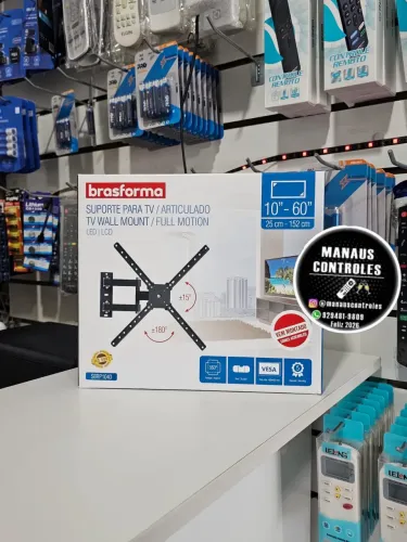Suporte articulado para TV completo novo