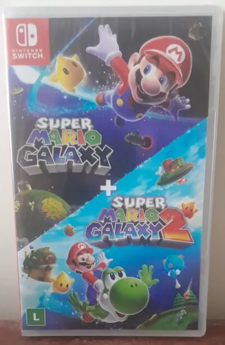Super Mario Galaxy 1 + Super Mario Galaxy 2 Jogo Nintendo Switch Físico Novo Lacrado