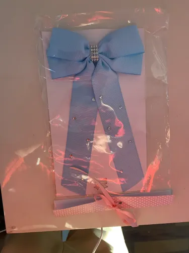 Laço de Cabelo Infantil Azul