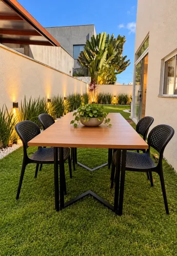 Mesa de 6 lugares - jardim ou área gourmet