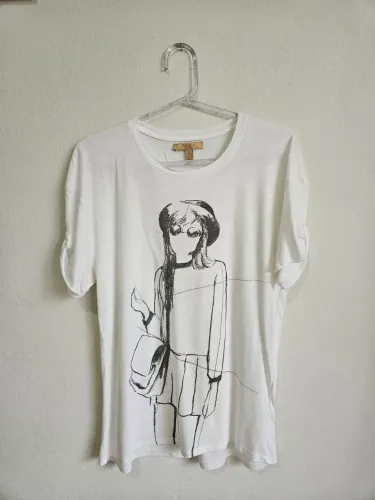 camiseta zara trafaluc branca, tam p