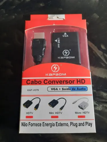 Cabo Hdmi para Vga (novo)