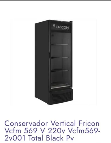 8 meses de uso doméstico Conservadora Vertical Real Equipamentos.