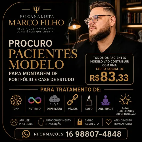 Procuro pacientes para tratamento de depressão, ansiedade, tdah , autismo