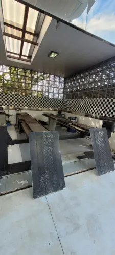 Rampa alinhamento, alinhador, bancada para peças, desmontadora de pneus ,prensa 