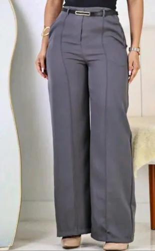 Calça de alfaiataria cinza