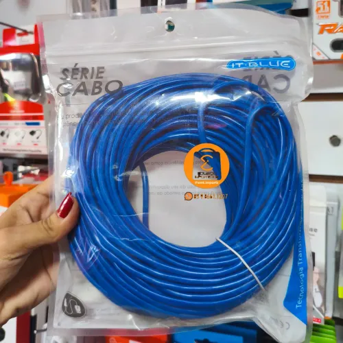 30 Metros, Cabo de Rede RJ45 Internet / Ethernet para Computador, Notebook, TV etc 