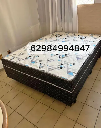 Cama box 7cm simples casal oferta 