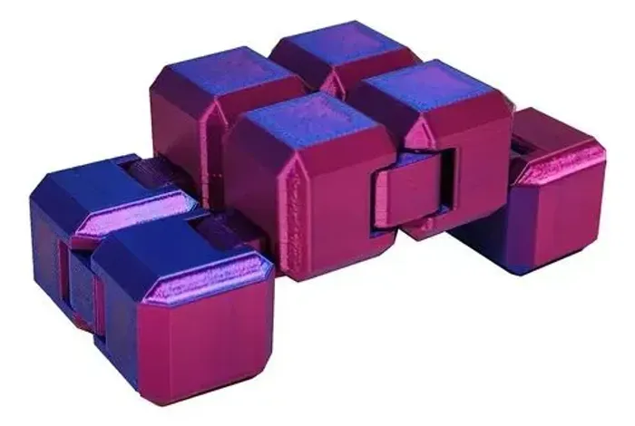 Promoção Fidget Cubo Infinito Anti Estresse Cube Infinity 3D Bicolor