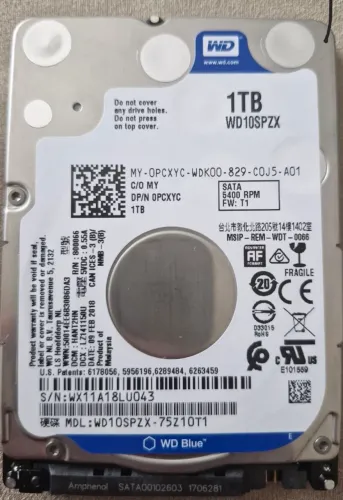 HD WD Western Digital 1TB WD10SPZX